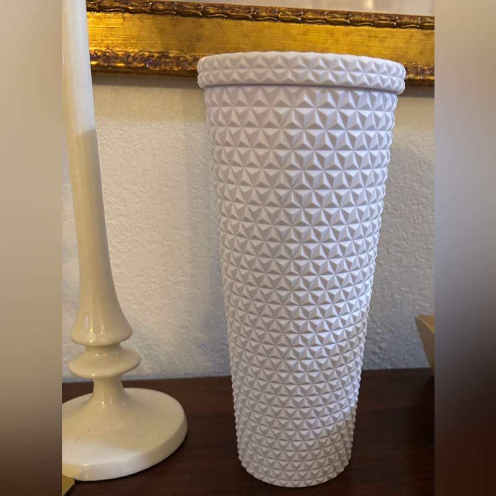 White Textured Tumbler